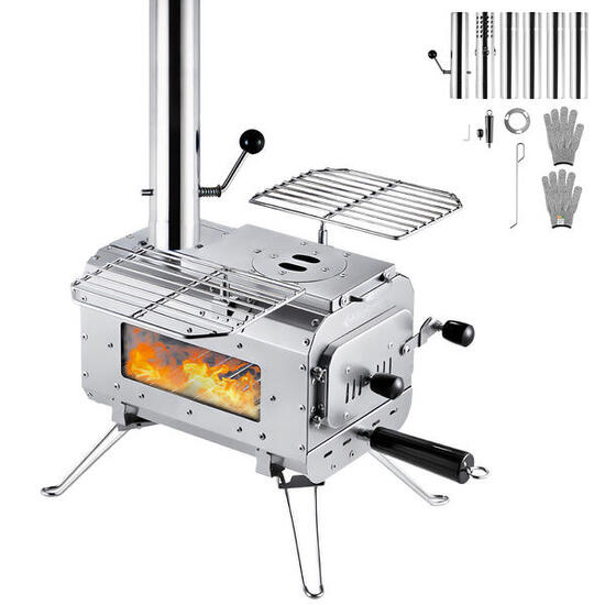 Stufa per tenda Groenlandia S Cucina Outdoor Mini da Campeggio in acciaio