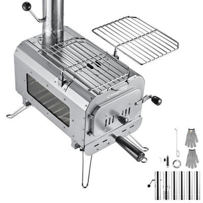 Stufa a tenda Groenlandia L Cucina Outdoor Mini da Campeggio in acciaio