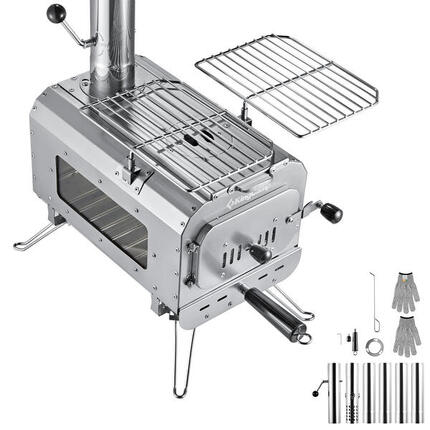 Tente Four Greenland L Outdoor Cuisine Mini Camping Cuisinière Chauffage Acier