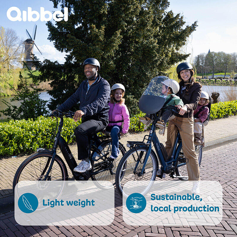 Qibbel Rücksitz Junior 6+ mik-hd Gepäckträger grau 4/5