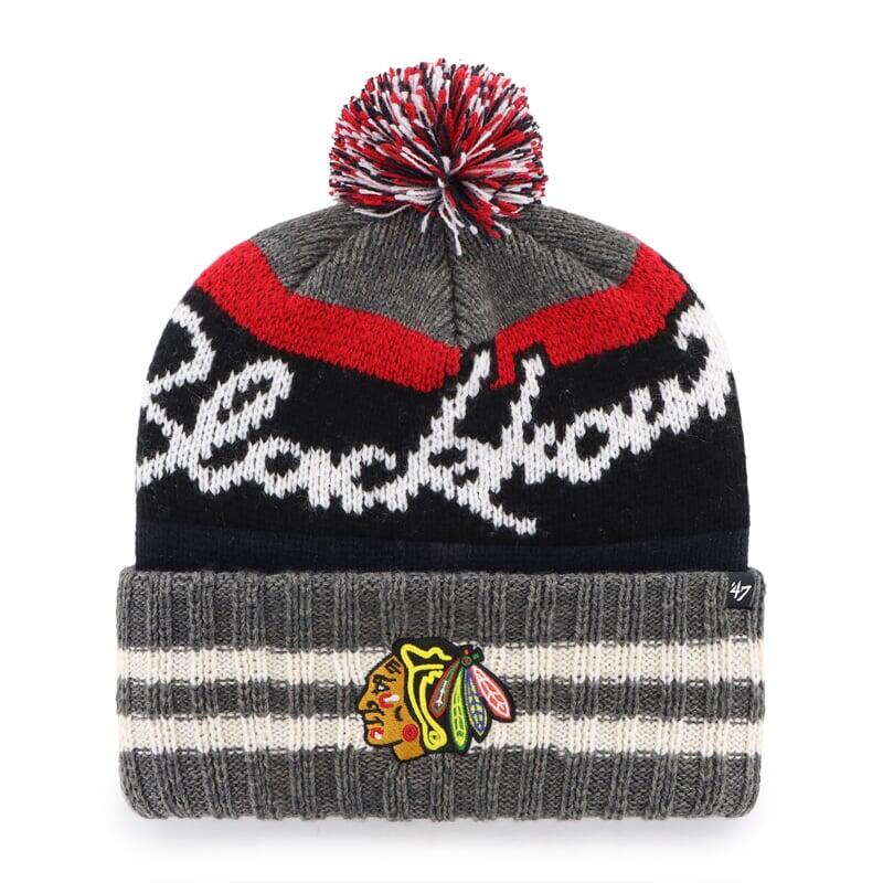 47 BRAND Pletená zimní čepice NHL Chicago Blackhawks Hyperbolic ’47 CUFF KNIT