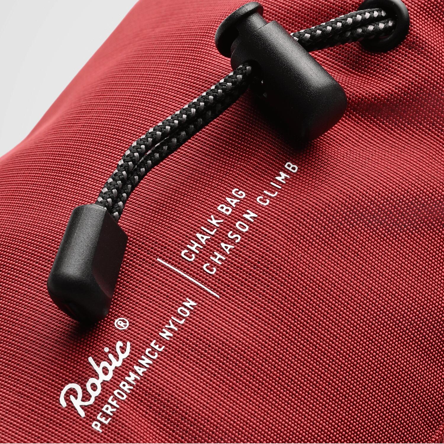 Sac à magnésie Escalade Bloc Robic Nylon rouge 3/5