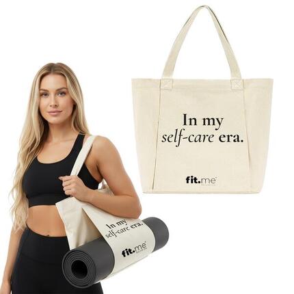 TORBA NA MATĘ DO JOGI BAWEŁNIANA SPORTOWA NA TRENING FITNESS PILATES FIT.ME