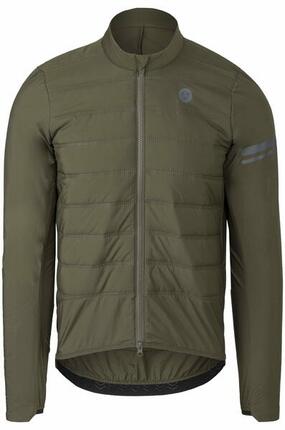 Herren Radsport Winterjacke Performance Graphen wasserabweisend grün
