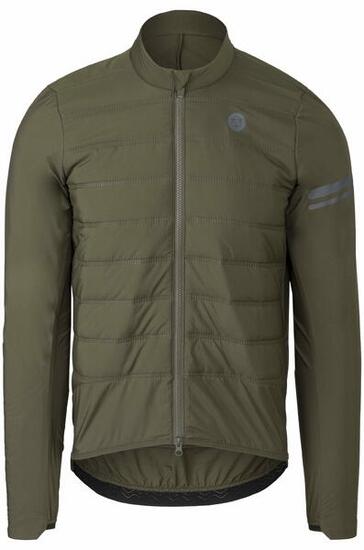 Herren Radsport Winterjacke Performance Graphen wasserabweisend grün