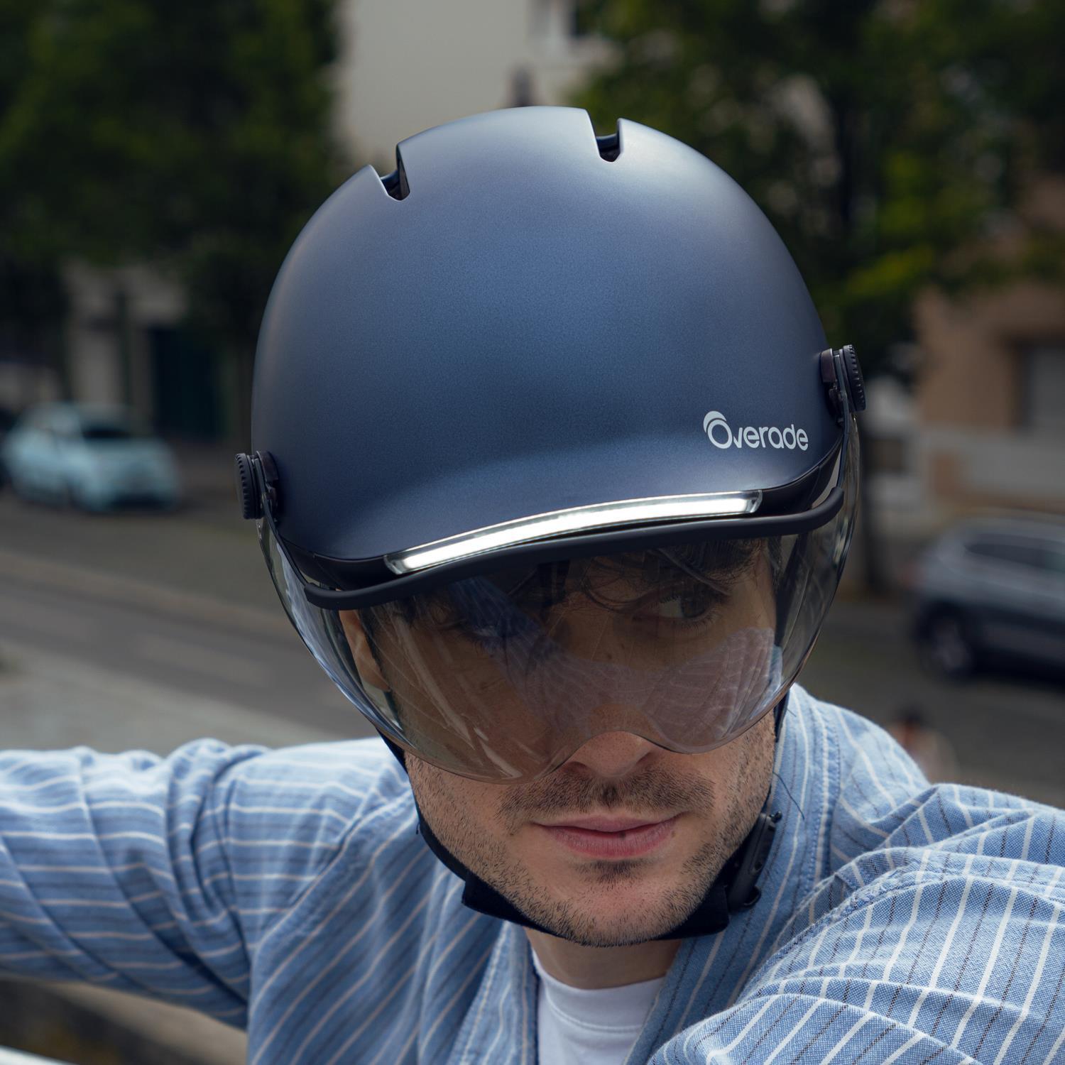 Casque LIFE avec visière - Eclairage, Clignotants, Feu stop 3/6