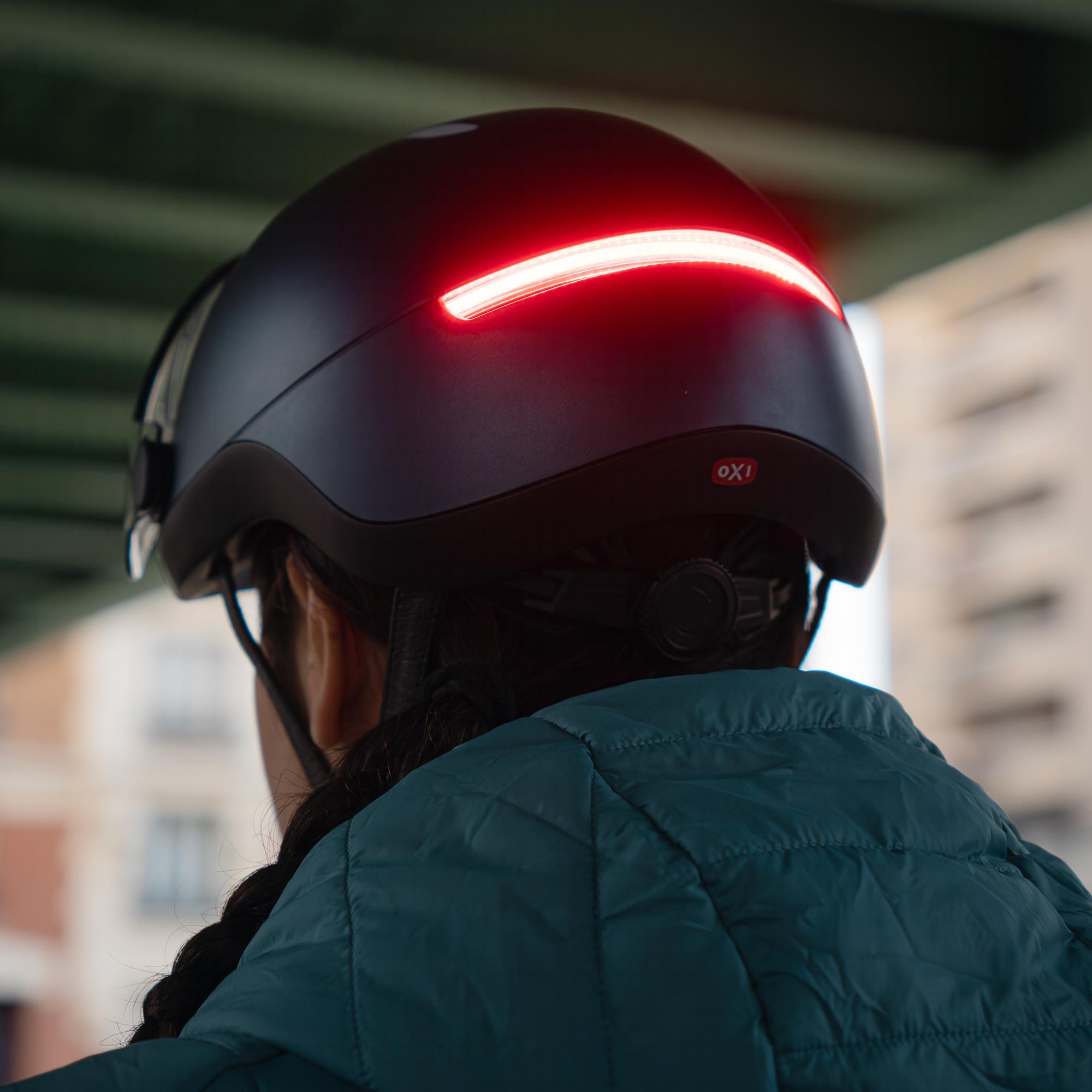 Casque LIFE avec visière - Eclairage, Clignotants, Feu stop 4/6