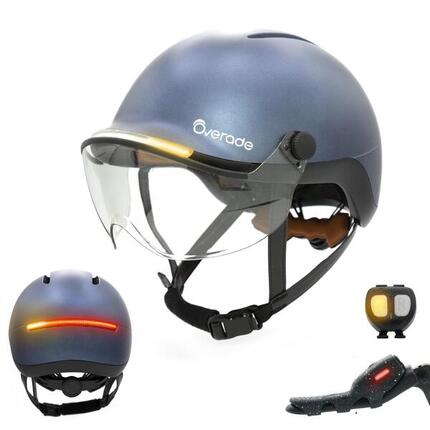 LIFE Helm mit Visier - Beleuchtung, Blinker, Bremslicht