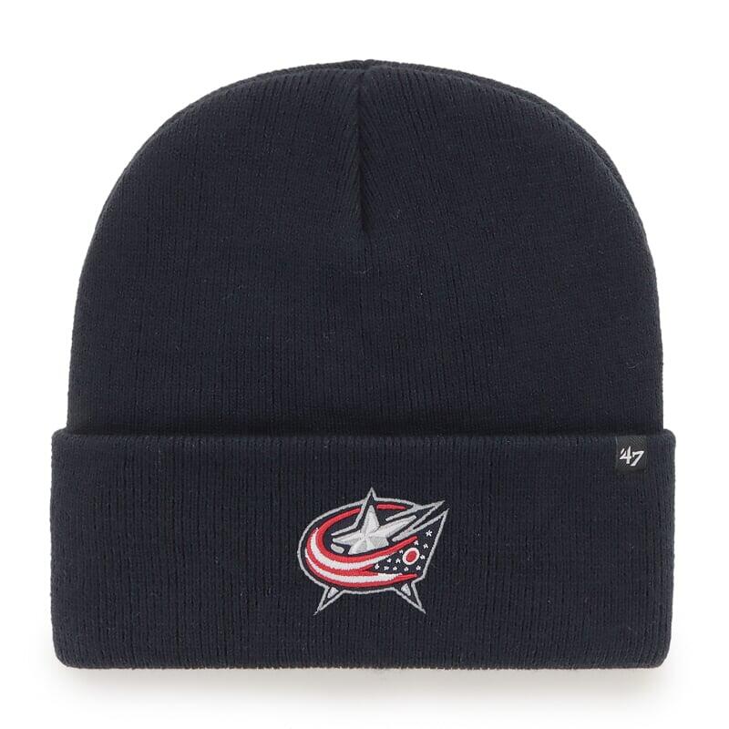 47 BRAND Pletená zimní čepice NHL Columbus Blue Jackets Haymaker ’47 CUFF KNIT