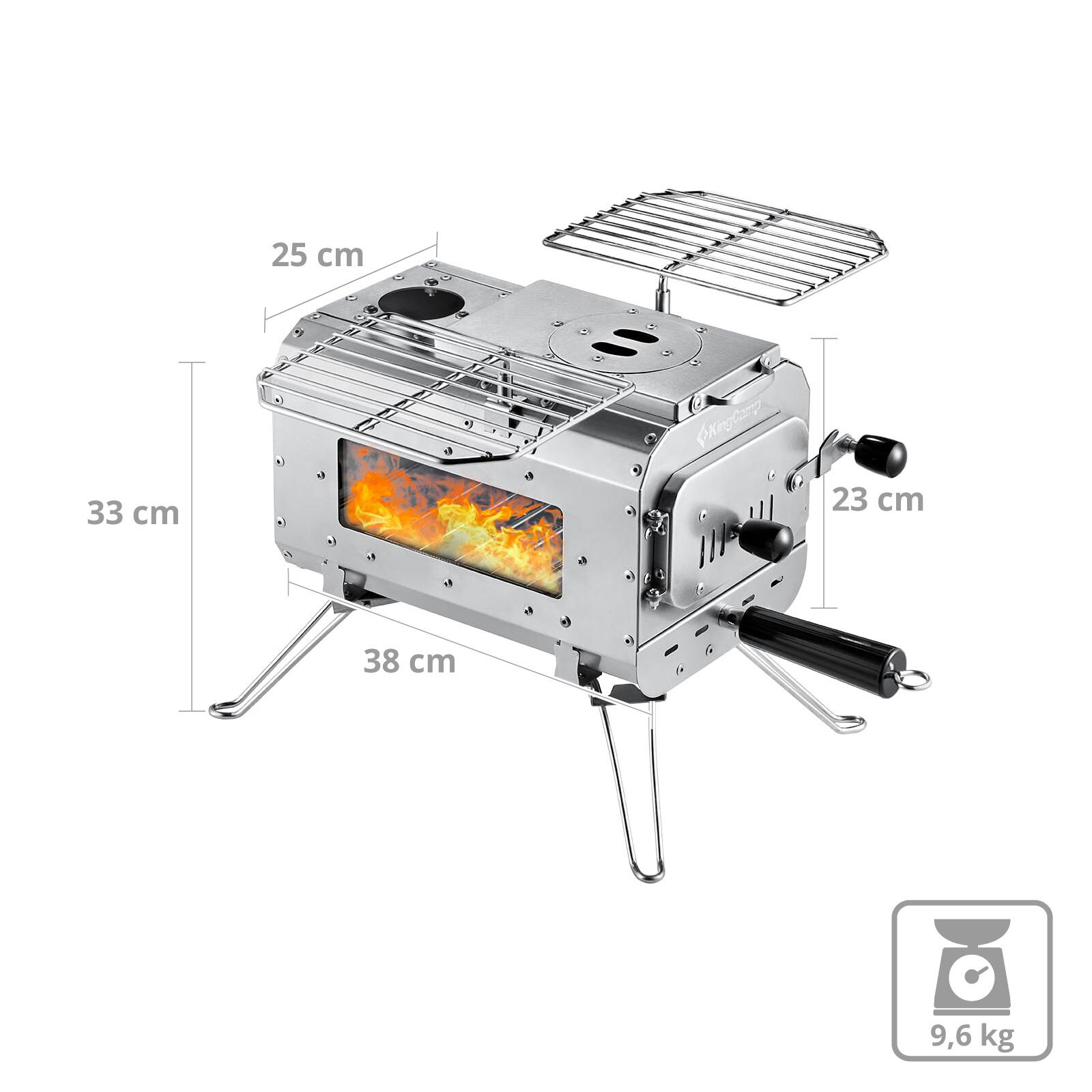 Chauffage Portable Multifonction - Pour Camping, Barbecue, Pêche - Neuf