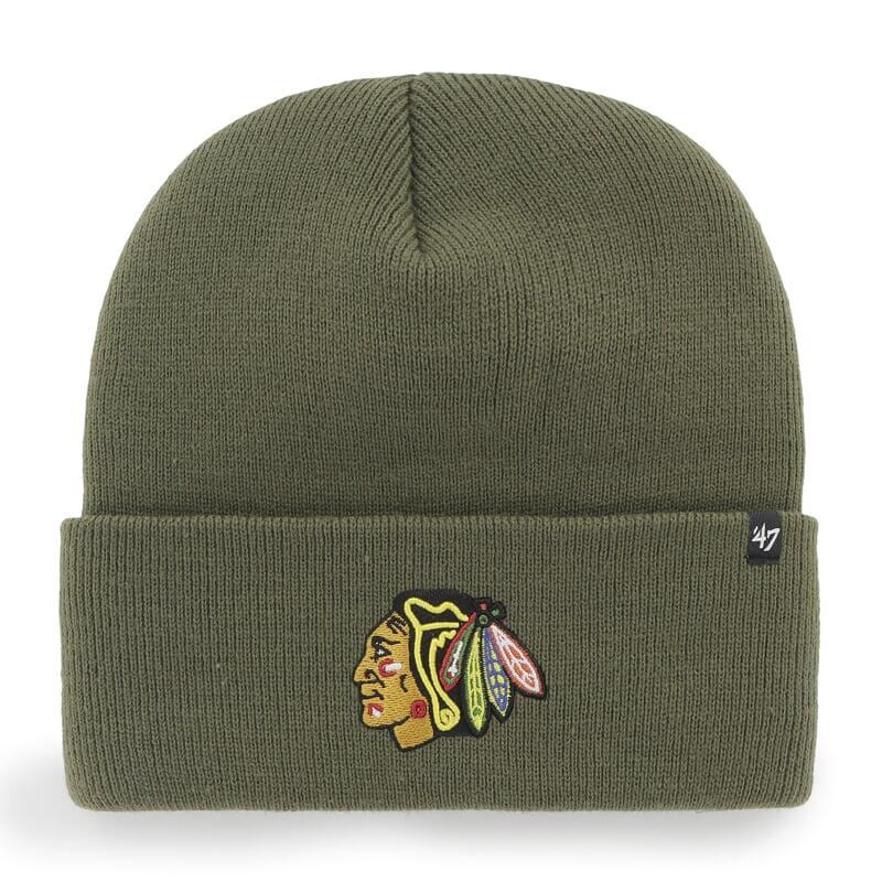 47 BRAND Pletená zimní čepice NHL Chicago Blackhawks Haymaker ’47 CUFF KNIT