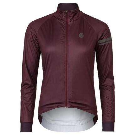 Dames wielrenjack winter winddicht ademend Performance rood