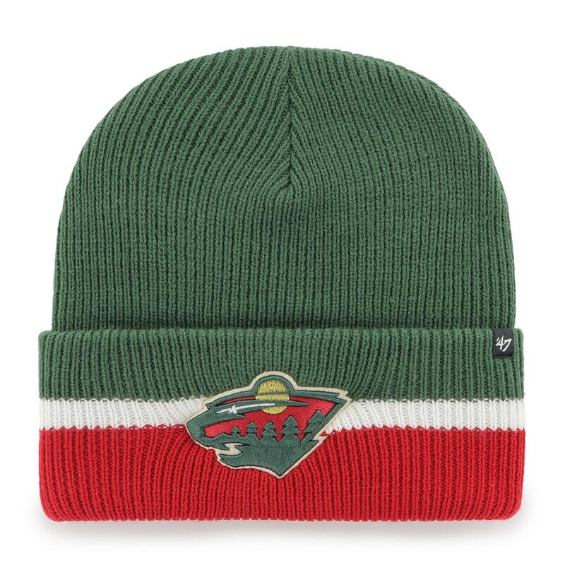 47 BRAND Pletená zimní čepice NHL Minnesota Wild Split Cuff ’47 CUFF KNIT