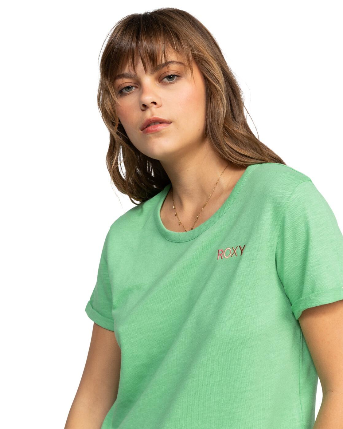 T-Shirt à manches courtes SATURDAZE Vert Femme 4/4