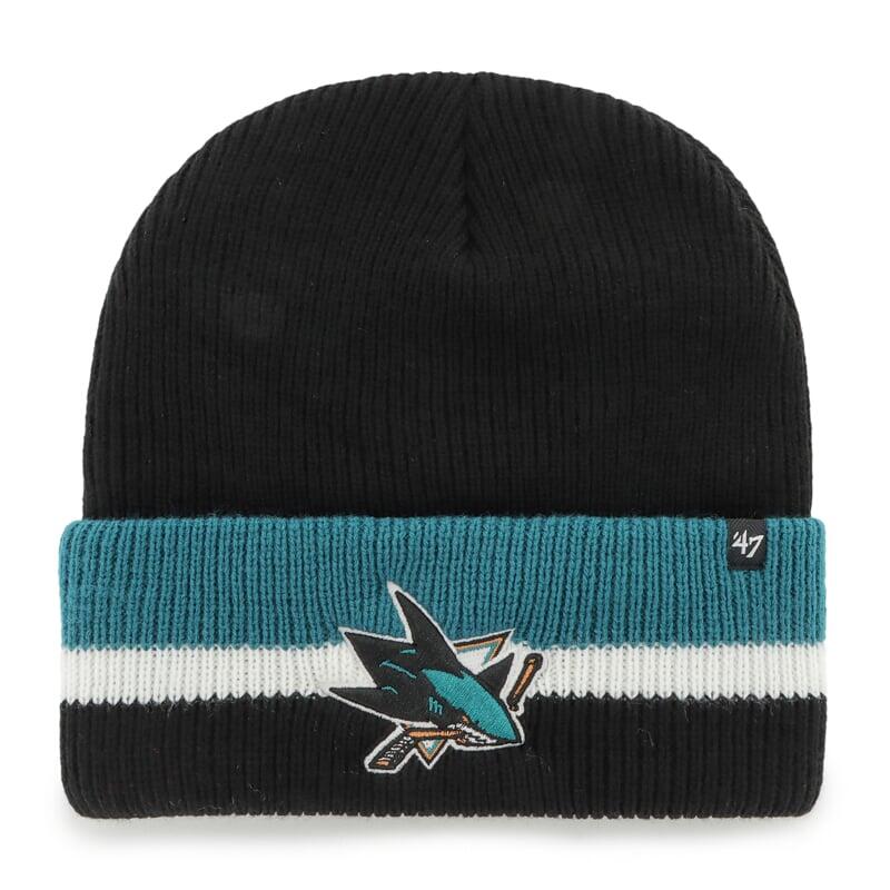 47 BRAND Pletená zimní čepice NHL San Jose Sharks Split Cuff 47 CUFF KNIT