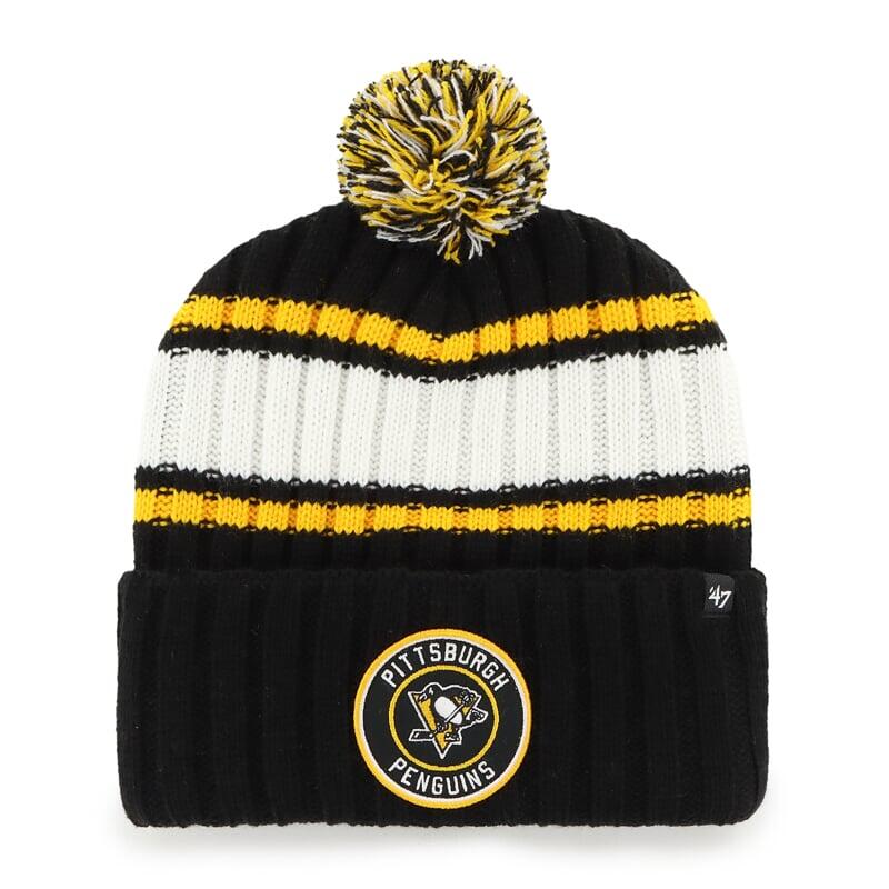 47 BRAND Pletená zimní čepice NHL Pittsburgh Penguins Plateau ’47 CUFF KNIT