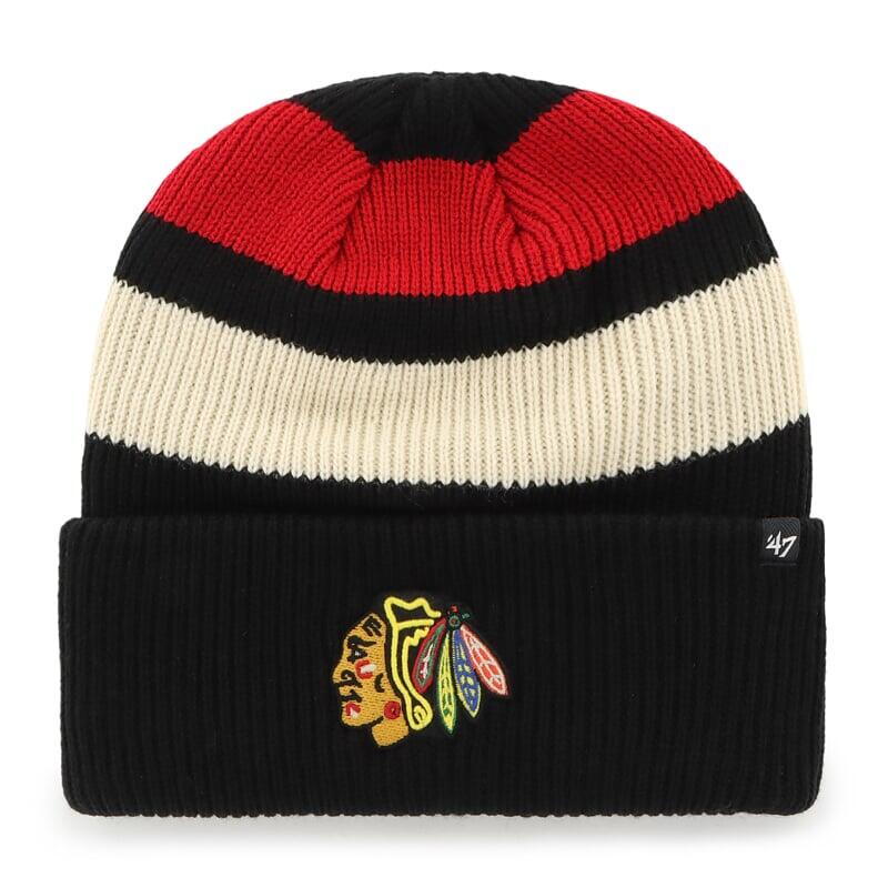47 BRAND Pletená zimní čepice NHL Chicago Blackhawks Clubhouse Jennings ’47 CUFF KNIT
