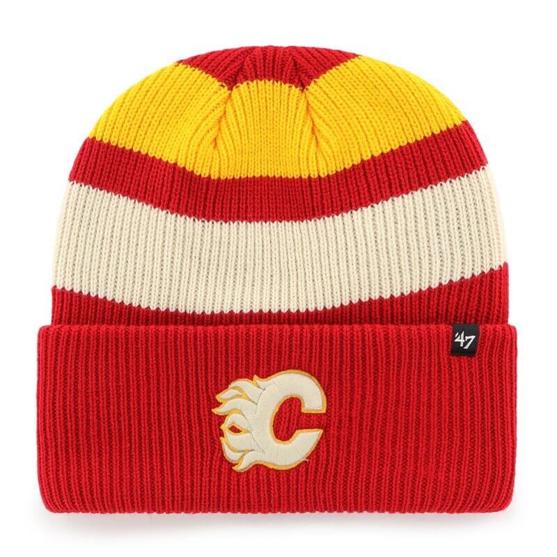 47 BRAND Pletená zimní čepice NHL Calgary Flames Clubhouse Jennings ’47 CUFF KNIT