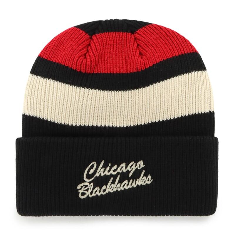 Pletená zimní čepice NHL Chicago Blackhawks Clubhouse Jennings ’47 CUFF KNIT 2/2