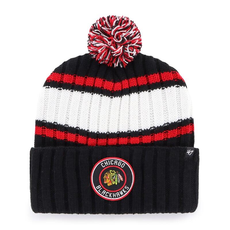 47 BRAND Pletená zimní čepice NHL Chicago Blackhawks Plateau ’47 CUFF KNIT