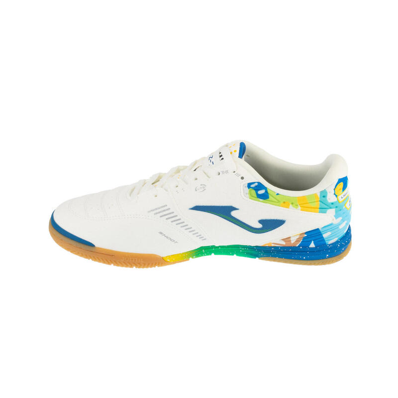 Ghete de fotbal pentru bărbați Joma DZ-7 IN alb/albastru regal