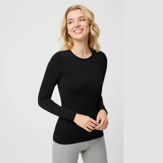 Camiseta térmica de Mujer Ysabel Mora manga larga y cuello redondo