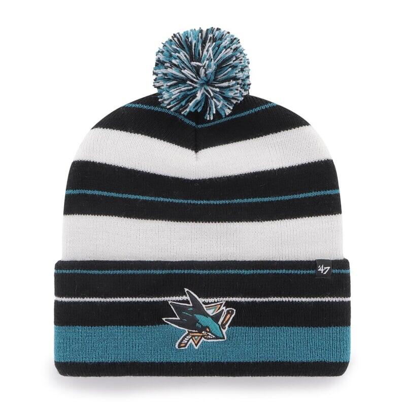 47 BRAND Pletená zimní čepice NHL San Jose Sharks Power Line '47 CUFF KNIT