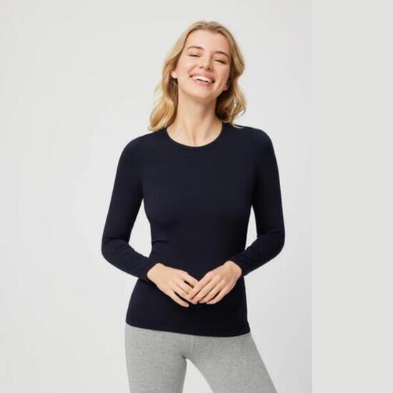 Camiseta térmica de Mujer Ysabel Mora manga larga y cuello redondo