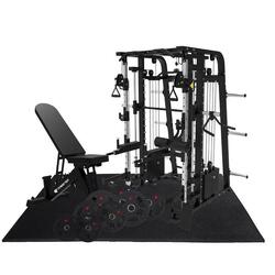 Multipower Pro Pack Elite Studio Pro avec banc, disques et sol