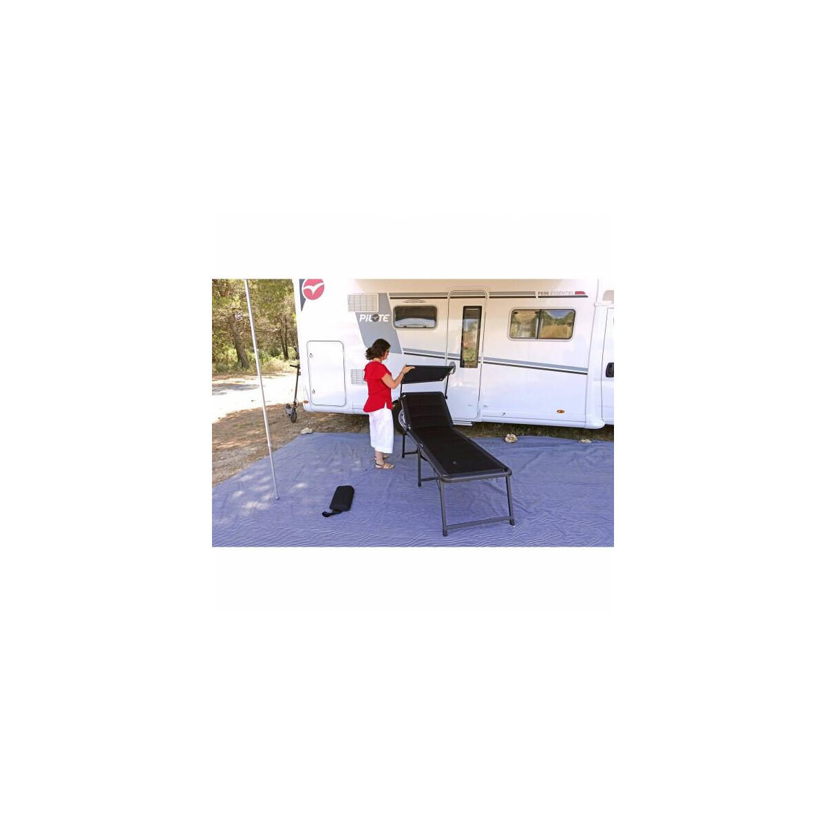 SOPLAIR Bain de Soleil Maui Dossier Inclinable et Pare-Soleil Camping 3/5