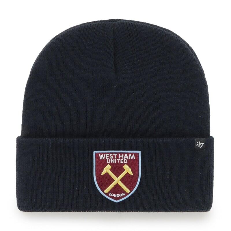 47 BRAND Pletená zimní čepice EPL West Ham United FC Prize Fight ’47 CUFF KNIT