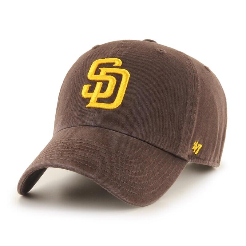 47 BRAND Kšiltovka MLB San Diego Padres '47 CLEAN UP w/ No Loop Label