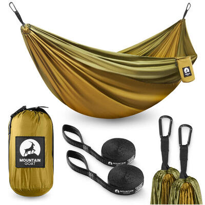 Tweepersoons reishangmat camping outdoor compact lichtgewicht mountain goat
