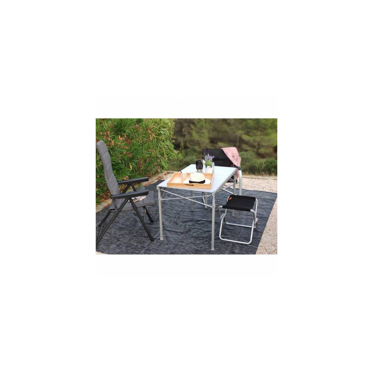 SOPLAIR Tabouret de Camping Pliant Gaia Léger et Compact Camping Car 3/3