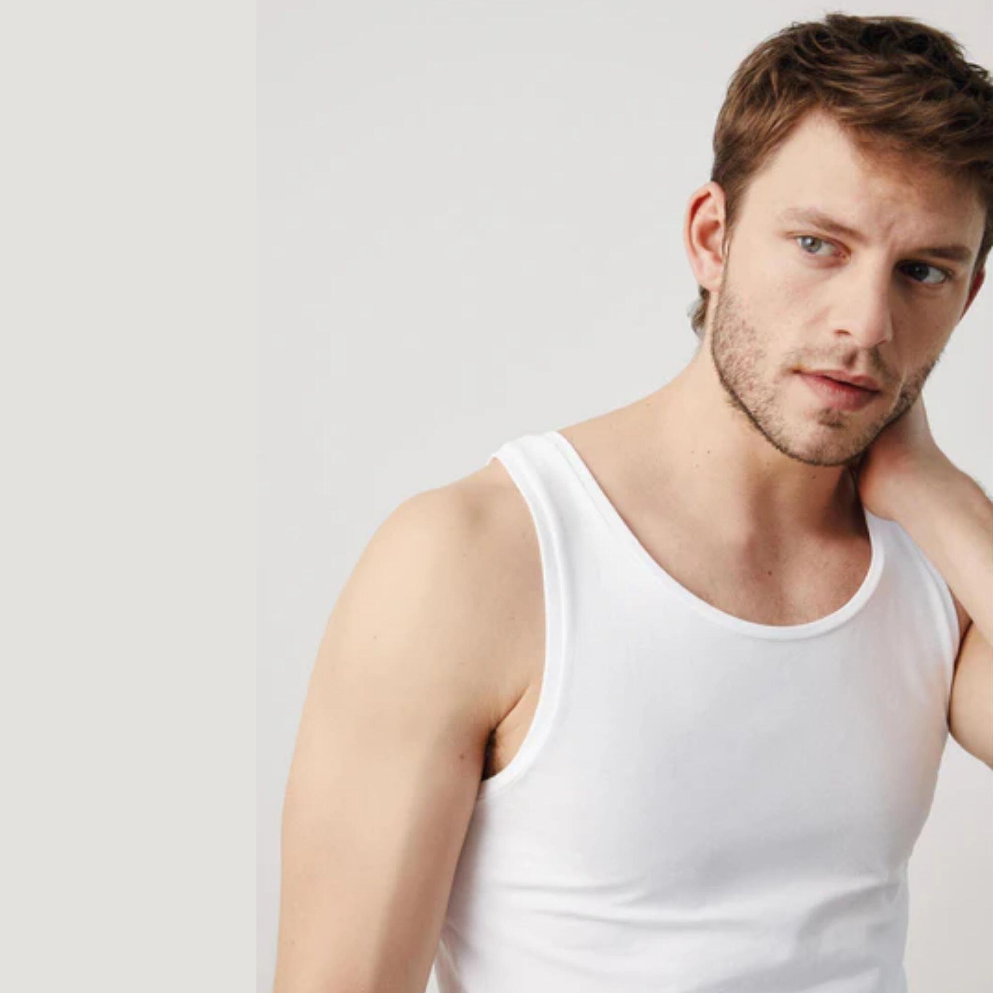 Camiseta interior tirantes blanco 2/3