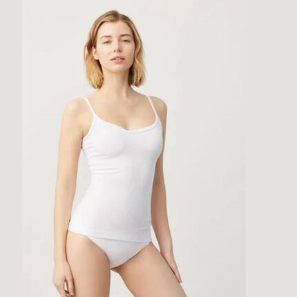 Maillot de corps noir à fines bretelles