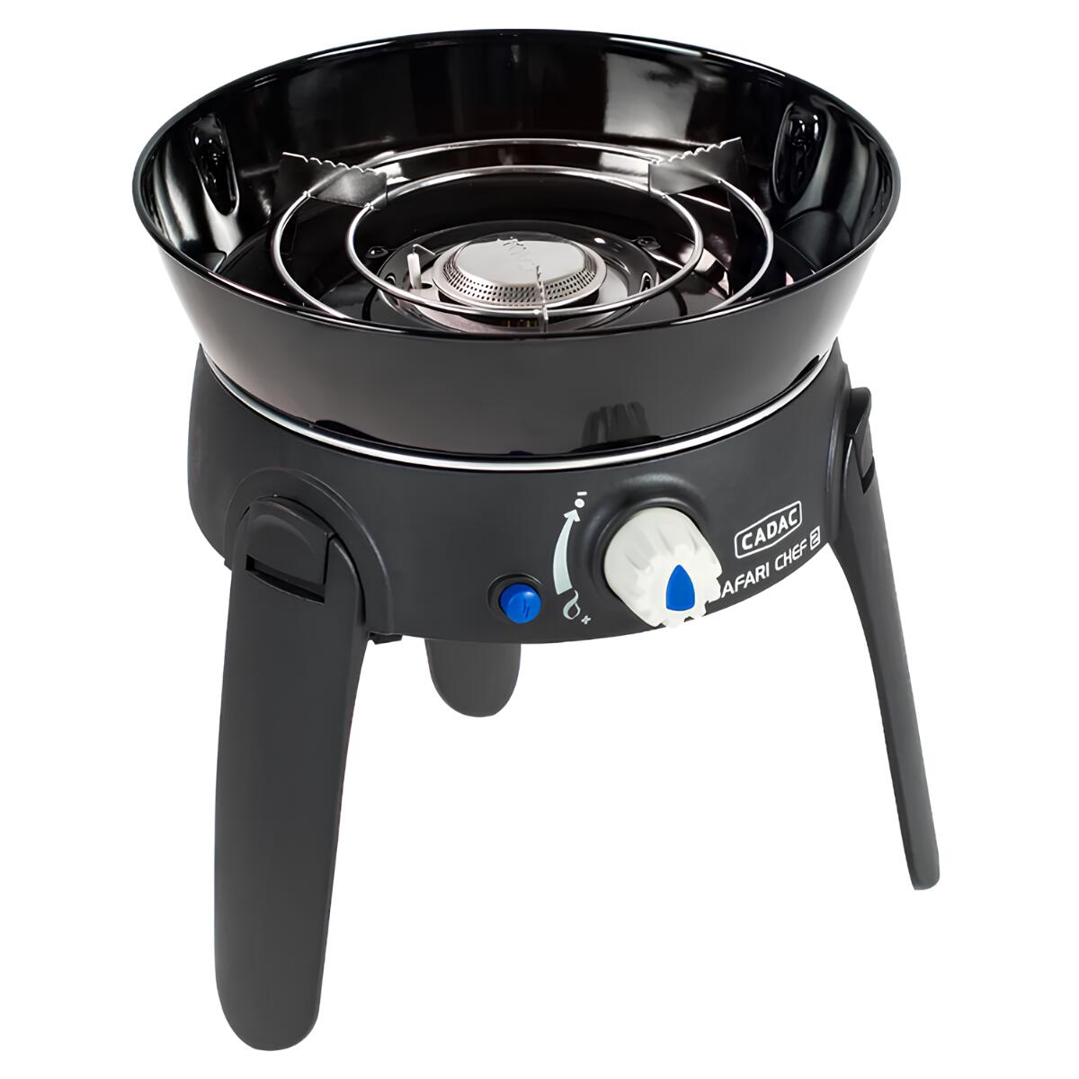CADAC Safari Chef 30 LP Barbecue Gaz BBQ Grill Spécial Camping Pieds repliables 2/5