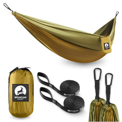 Eenpersoons reishangmat camping outdoor compact lichtgewicht mountain goat