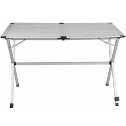 MIDLAND Table pliante Gap Less aluminium 4 personnes Grise