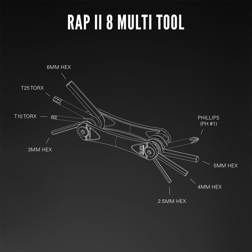 Lezyne Multi Tool RAP II Noir 3/4