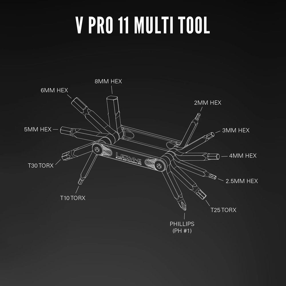 Lezyne Multi Tool V Pro 17 fonctions Noir 3/3