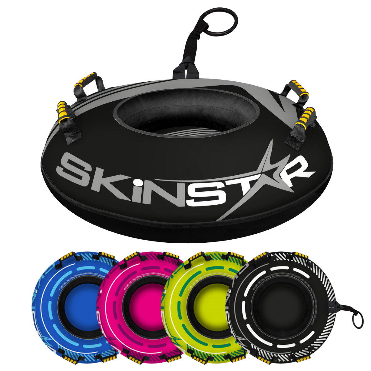 Cross Snowtube Ø100 cm – Schlitten Bob Rodel Reifen Snow Tube Rodelreifen Schnee 5/6