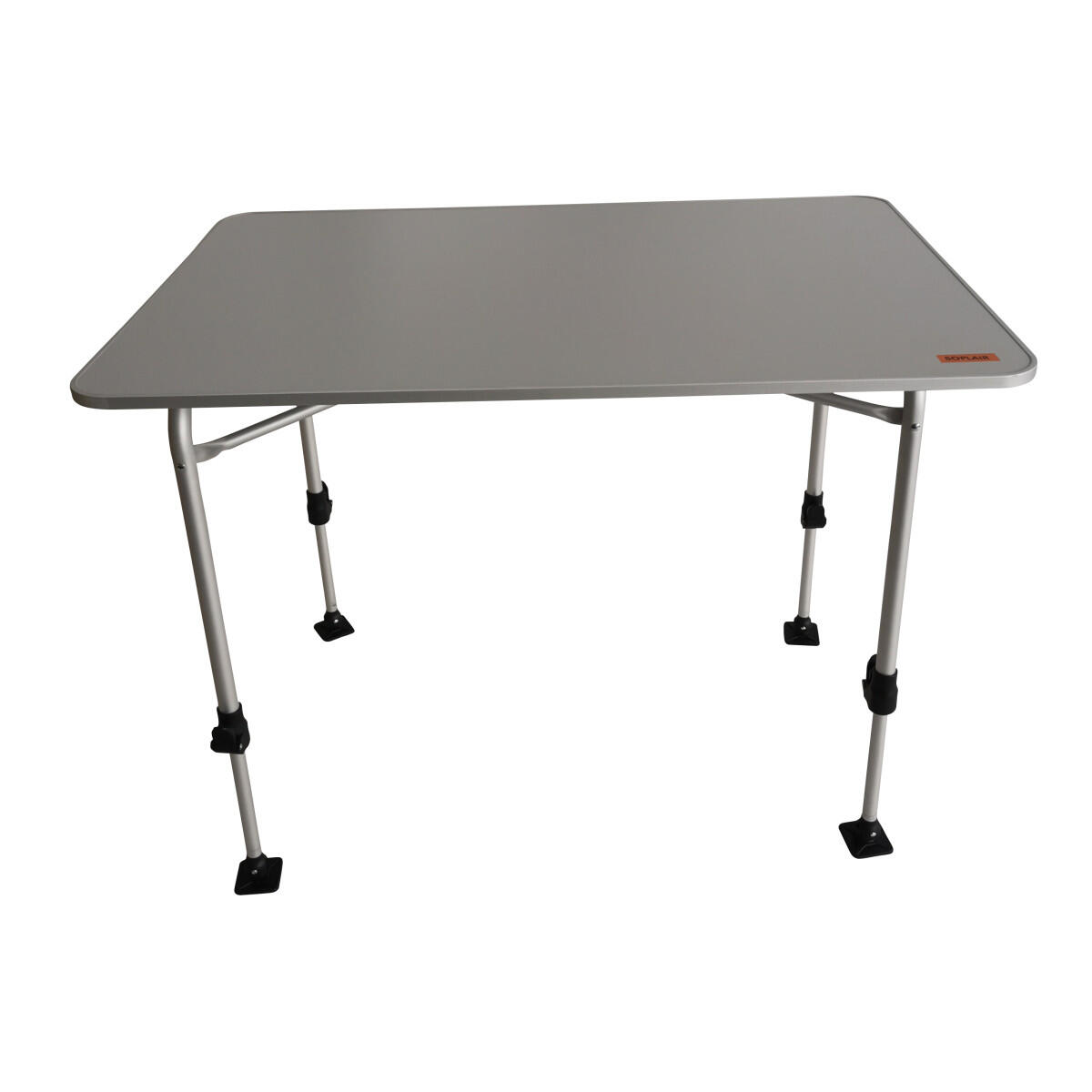 SOPLAIR Table Allégria 2 Personnes Pieds Réglables Camping Car Gris 2/4
