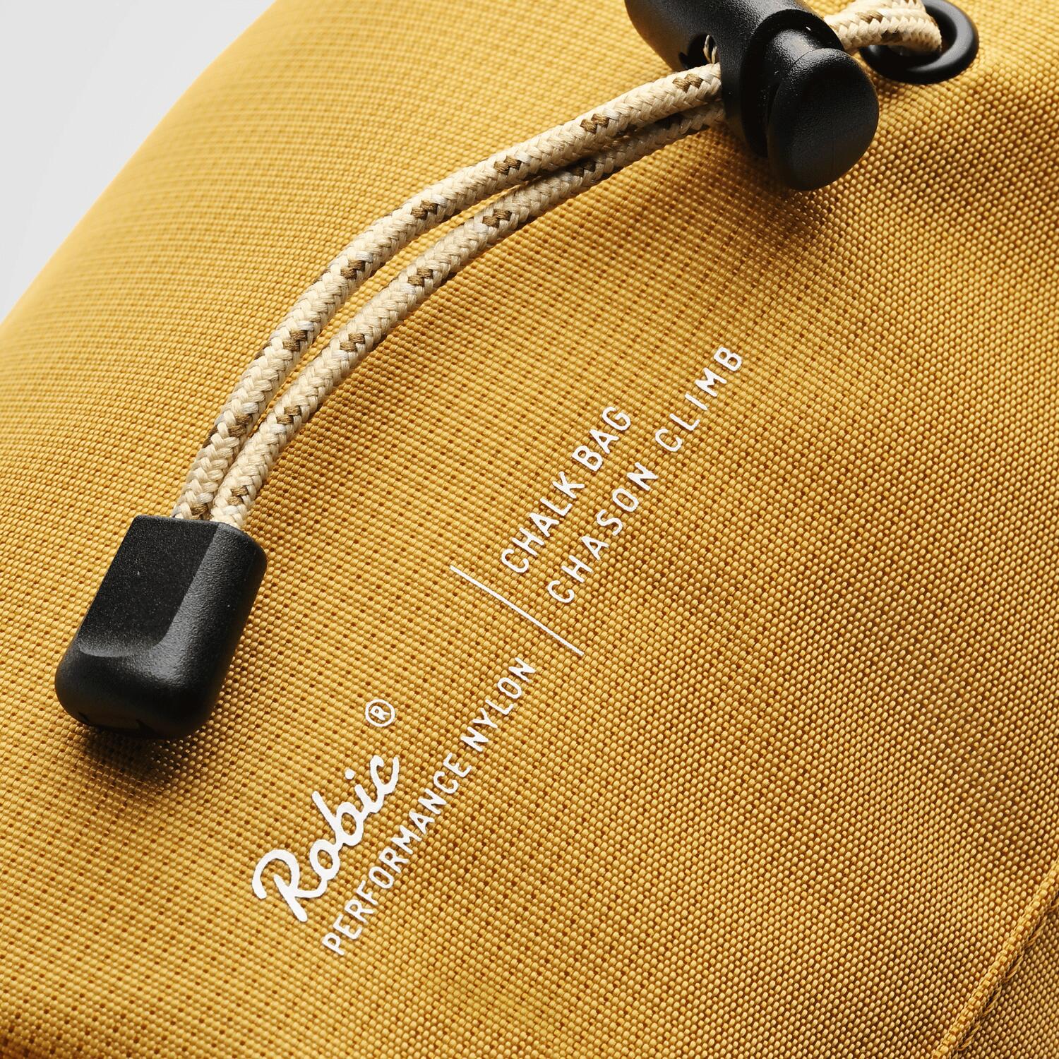Sac à magnésie Escalade Bloc Robic Nylon jaune 3/5