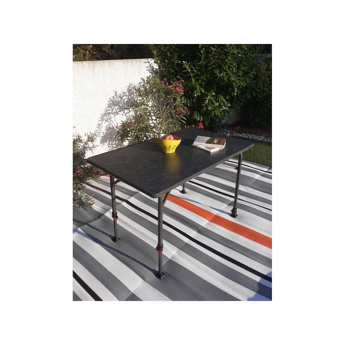 SOPLAIR Table Levita Aluminium 6 Personnes Pieds Réglables Camping Car Gris 2/2