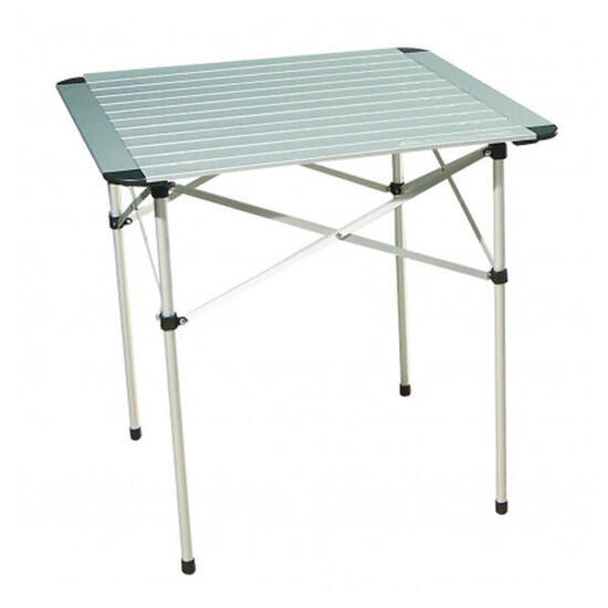 BAYASUN Table pliante Eco idéale 2 personnes Aluminium Gris Camping Car