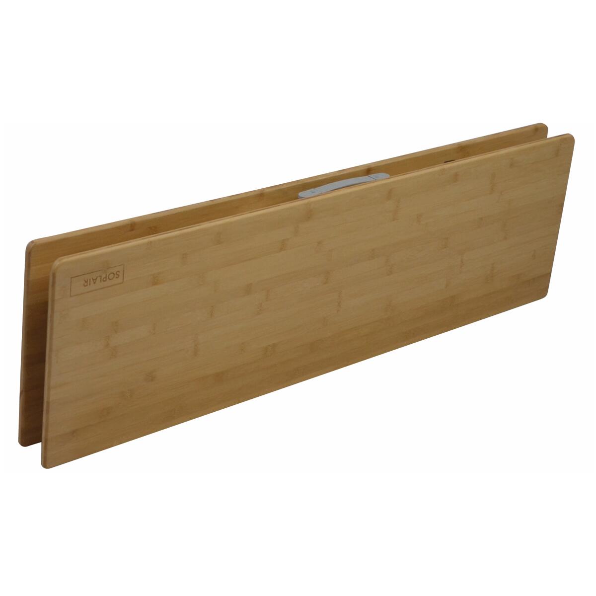 SOPLAIR Table Plateau en Bambou 4 personnes Pliable Camping Car 2/2