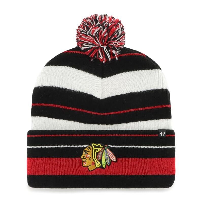 47 BRAND Pletená zimní čepice NHL Chicago Blackhawks Power Line 47 CUFF KNIT