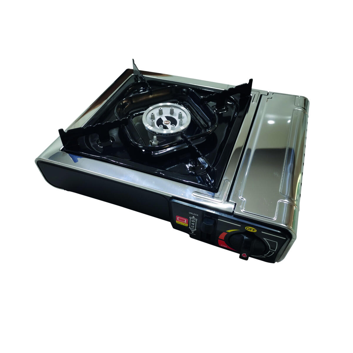 Incasa - Incasa Réchaud À Gaz Portable 1 Feu Allumage Piézoélectrique Camping - Réchaud - Gris - Taille Unique - Decathlon