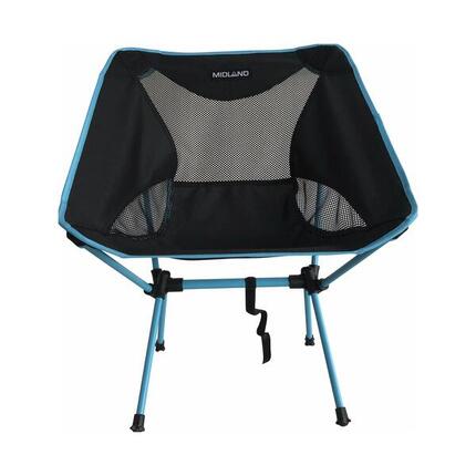 MIDLAND Chaise Moonlight Pliante Ultra Légère Et Compacte Camping Noir/Bleu +